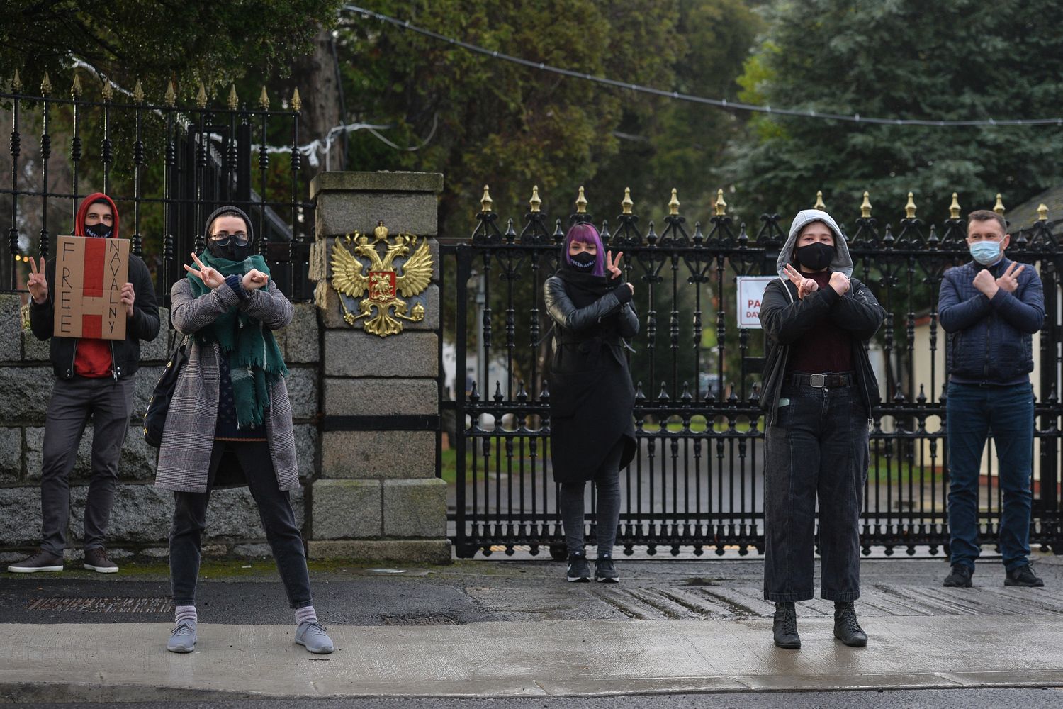 L'ingresso dell'ambasciata russa a Dublino in un'immagine di repertorio