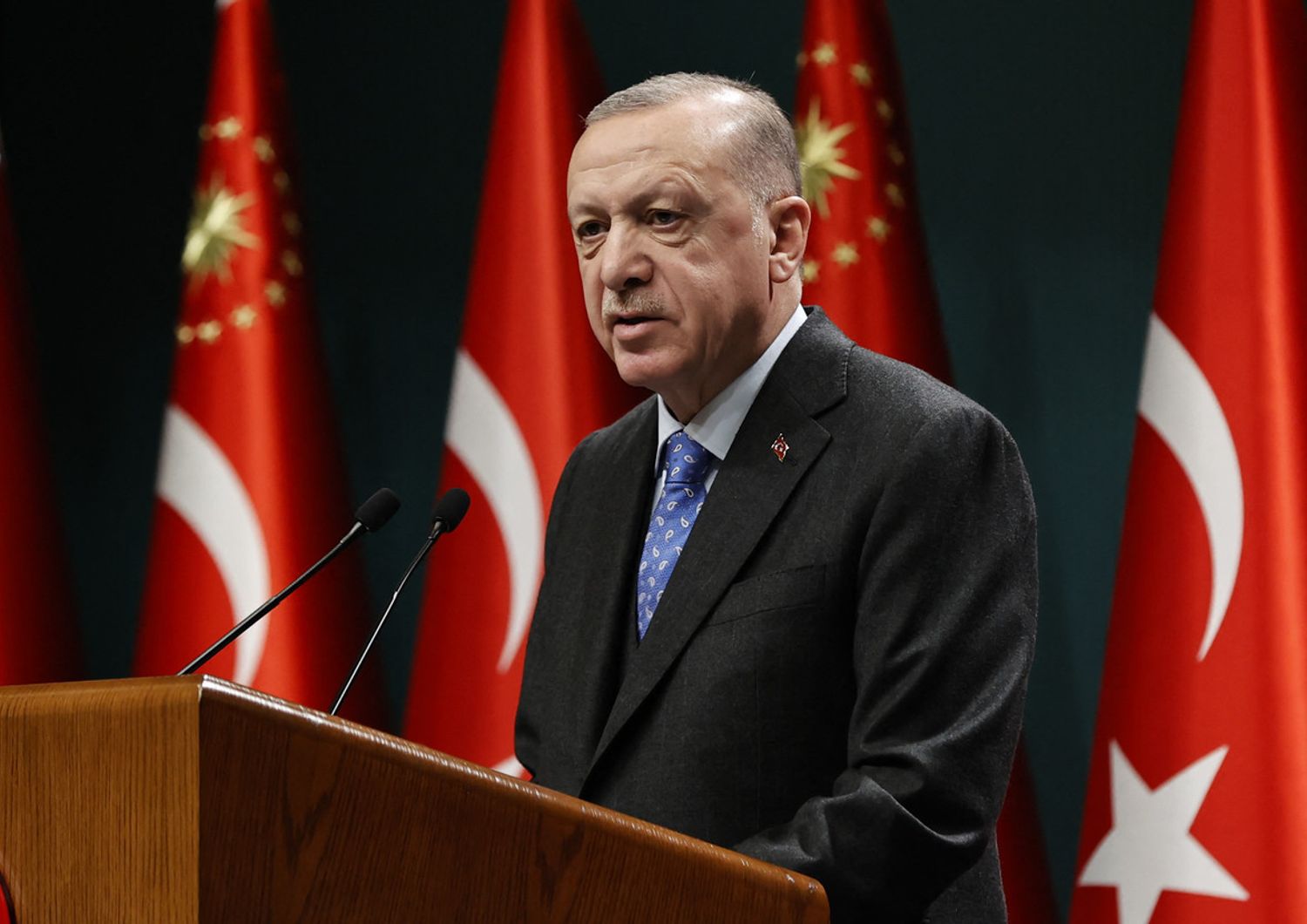 il presidente turco, Erdogan