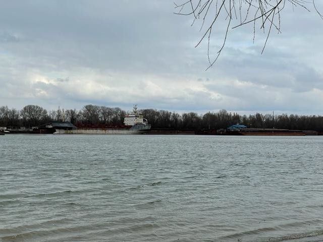 L'Ucraina vista dalla riva rumena del Danubio