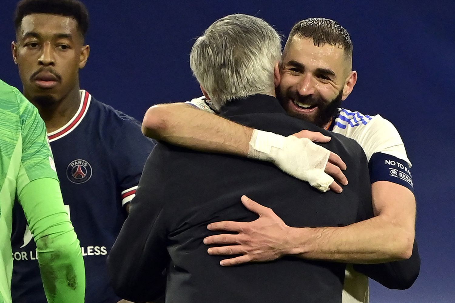 Karim Benzema e Carlo Ancelotti