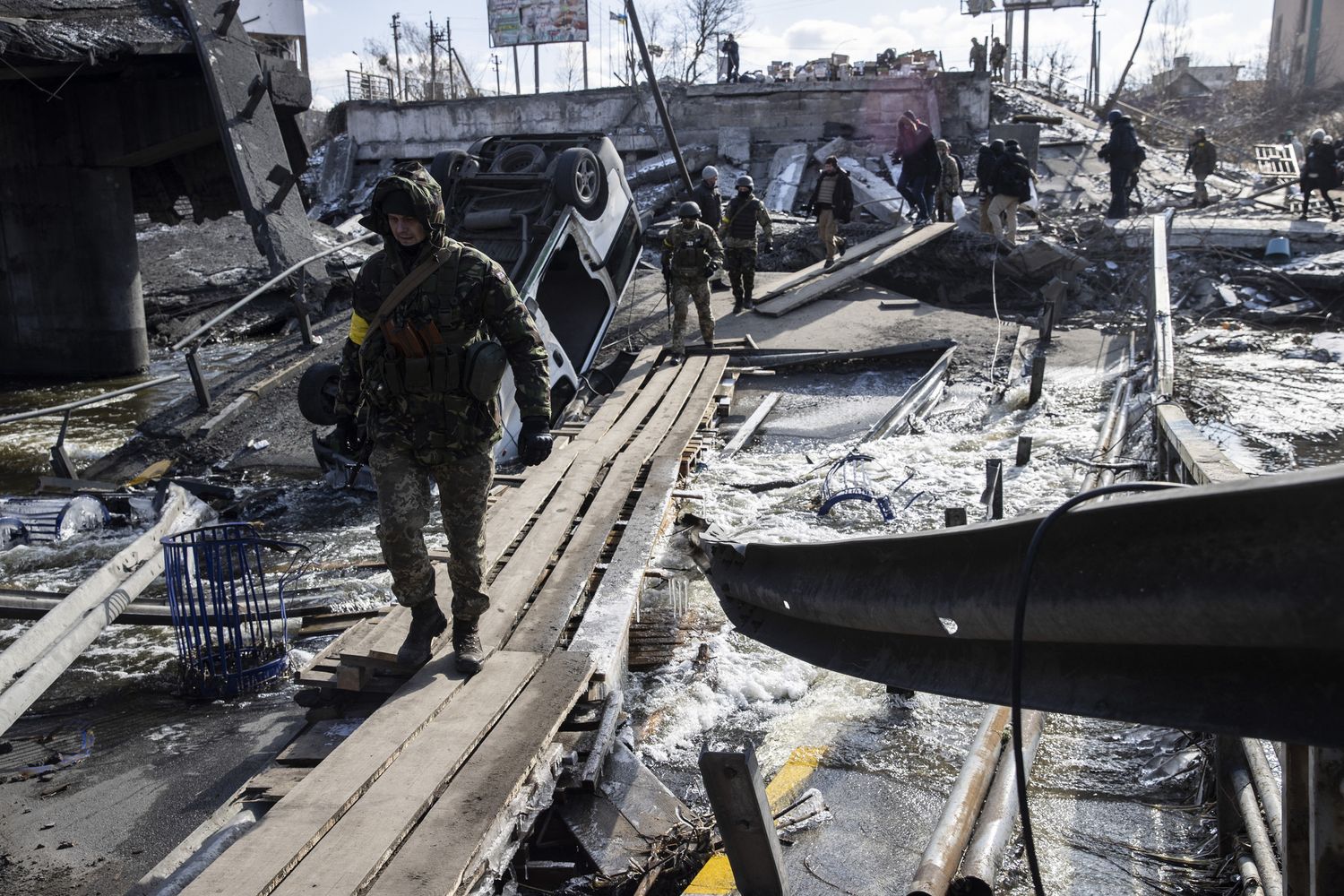 Fuga dei civili a Kiev&nbsp;