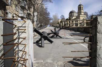 Barricate per le strade di Kiev