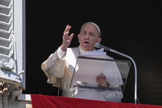 Papa Francesco durante l'Angelus