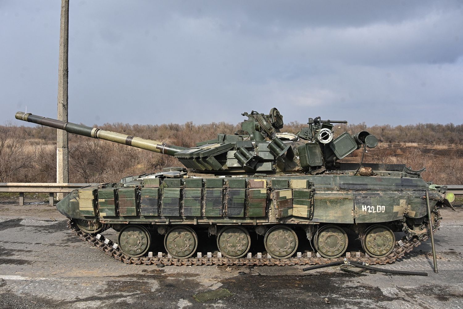 Un carro armato a Kherson