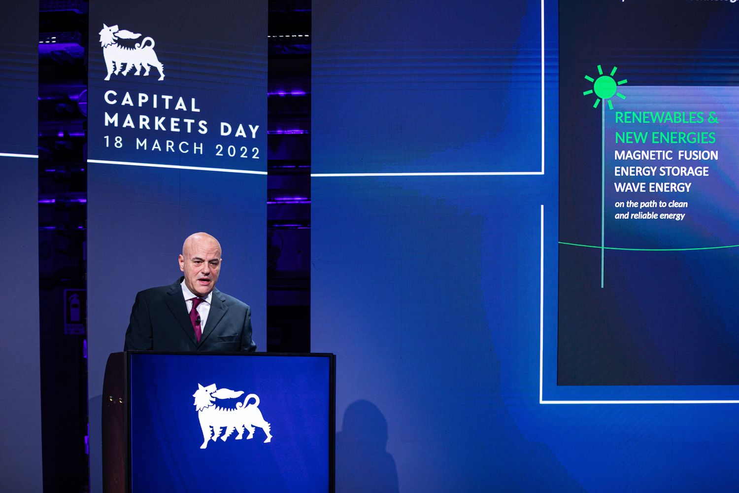 L'AD di Eni Claudio Descalzi