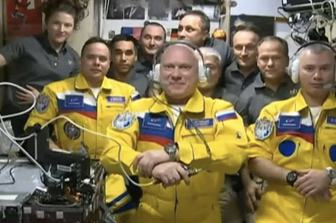 L'equipaggio russo della Soyuz