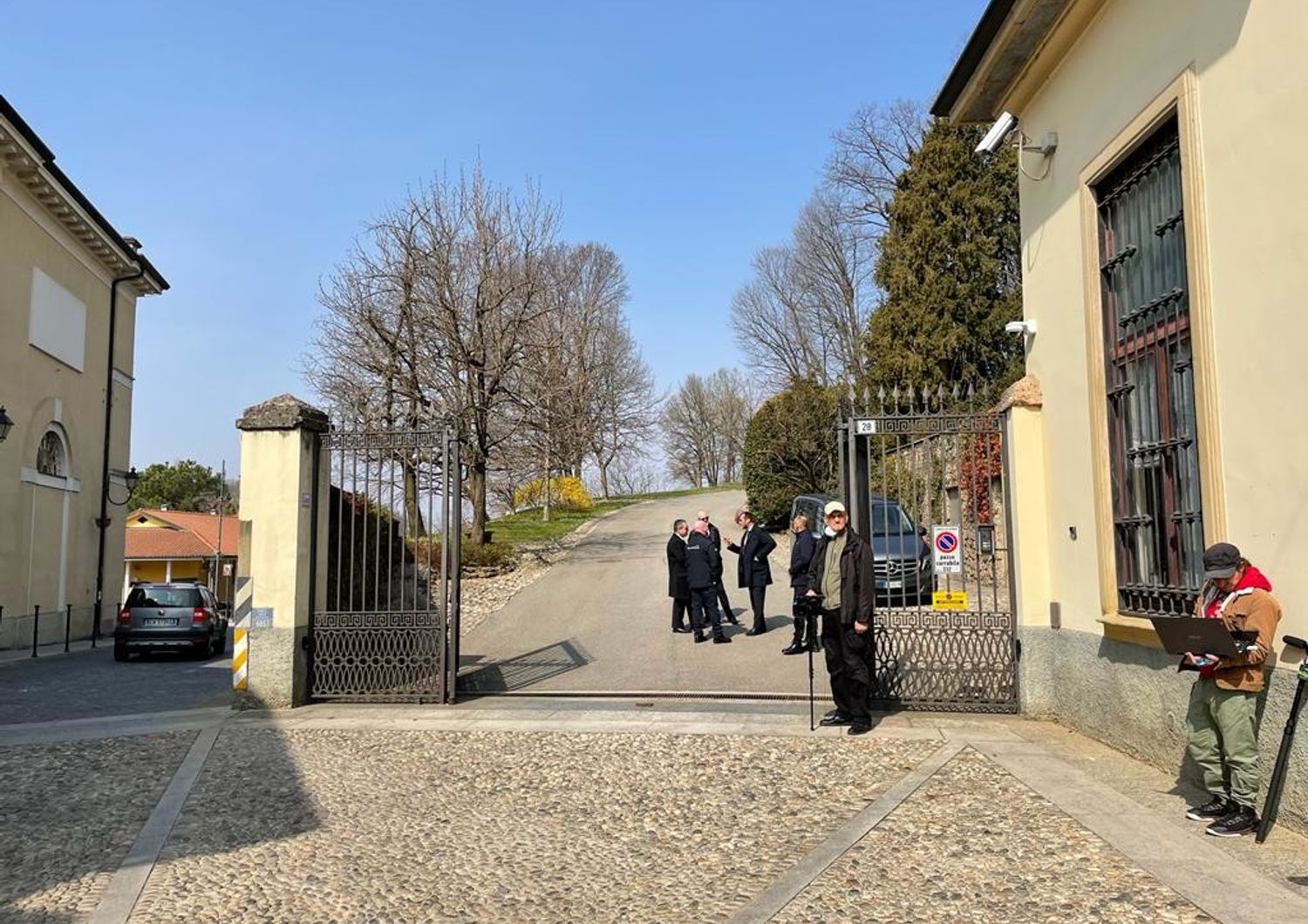 Il cancello di Villa Gernetto