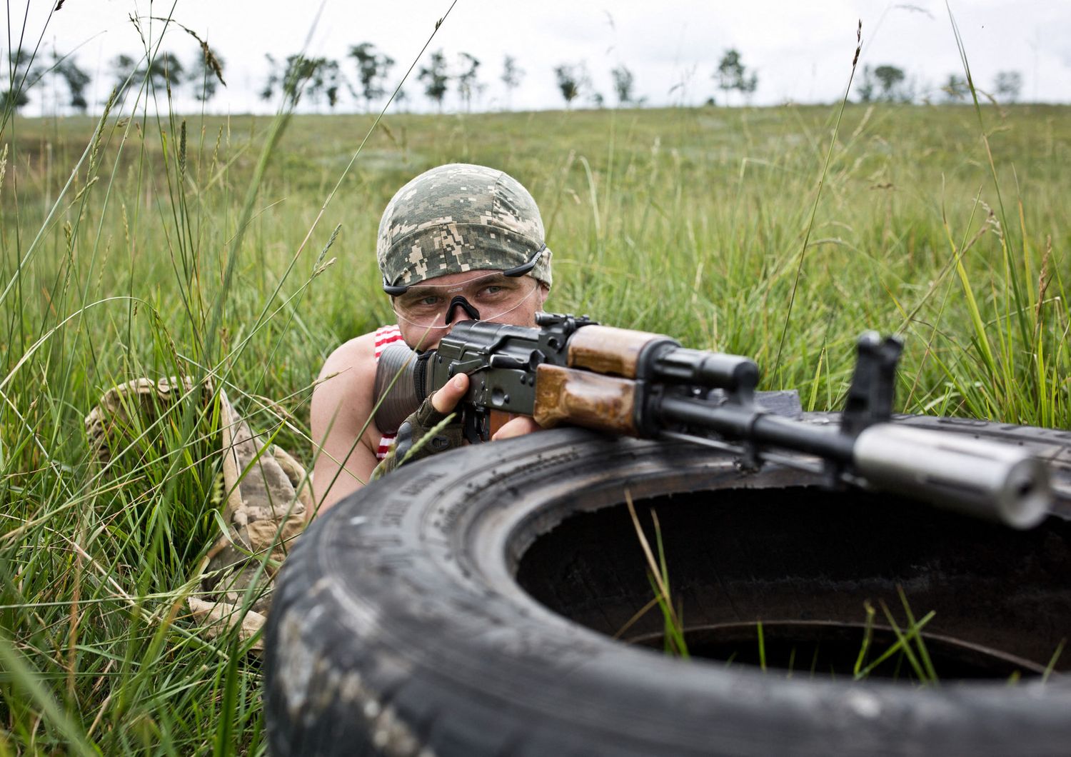 Un volontario del Battaglione Donbass