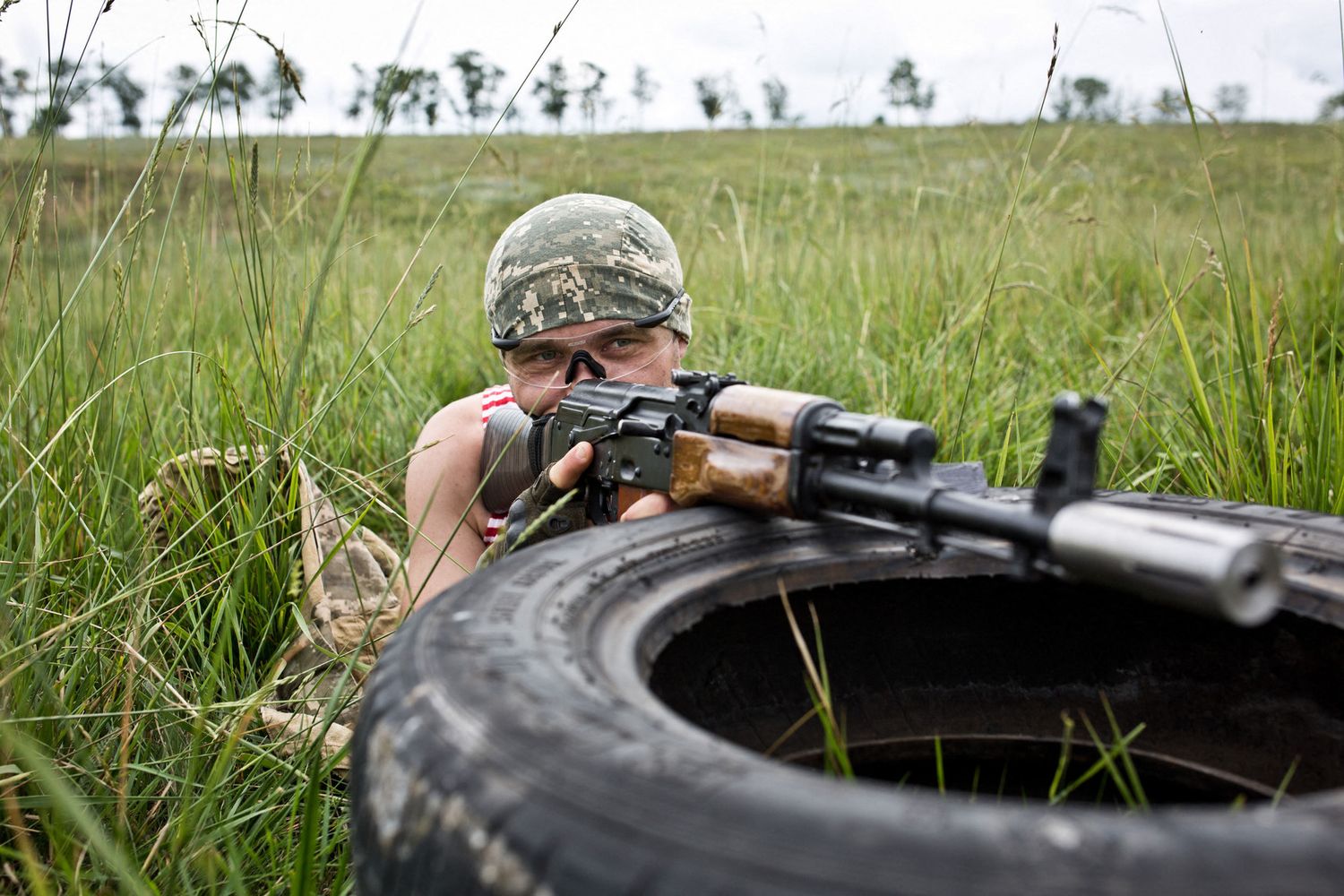 Un volontario del Battaglione Donbass