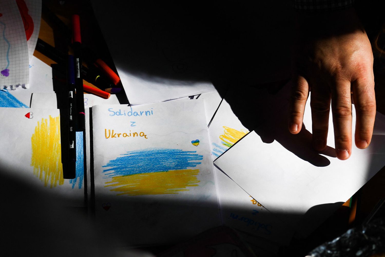 Disegni di un bambino ucraino