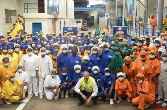 Sergio Tommasini nella sua Airone Seafood