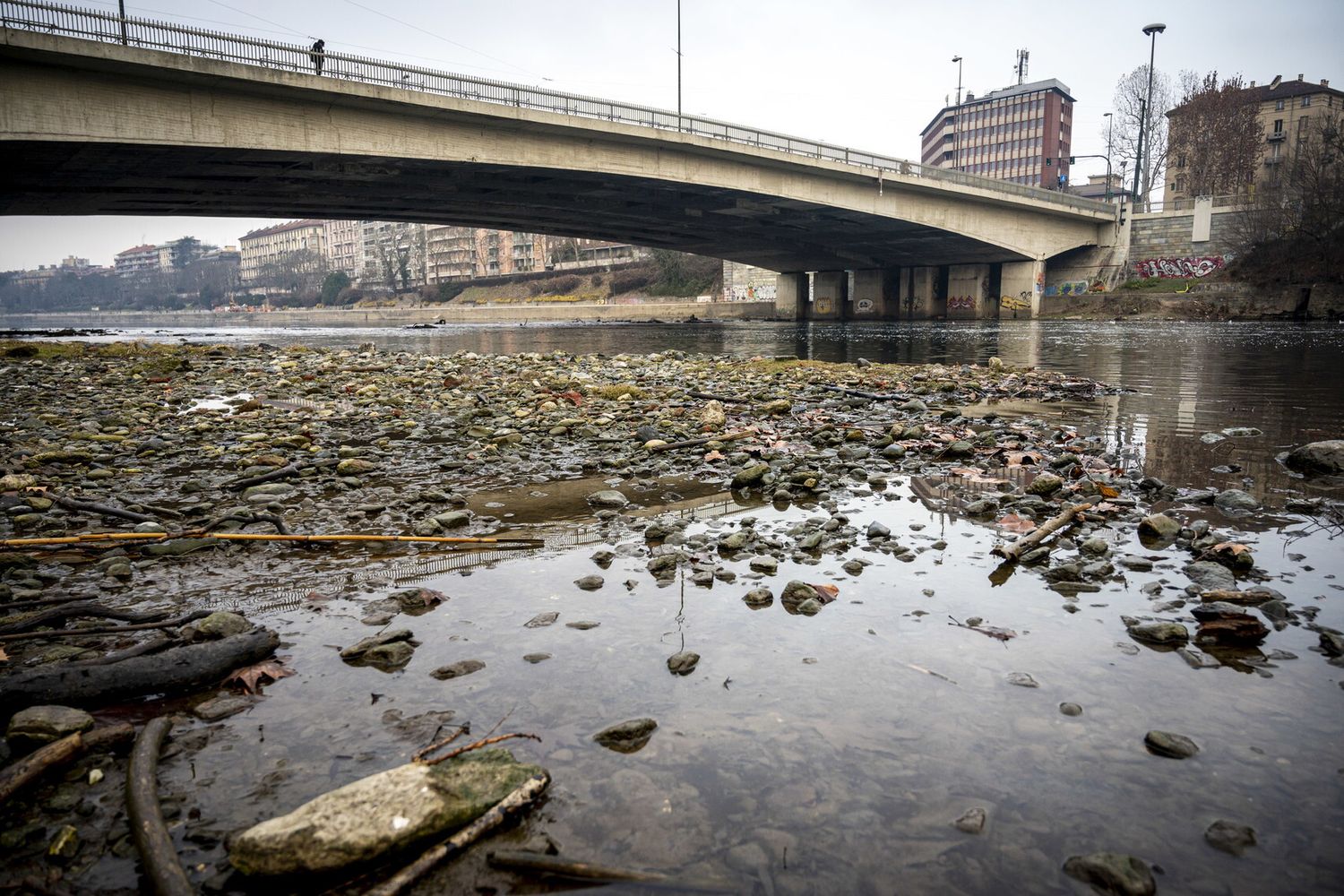Siccit&agrave;, fiume Po
