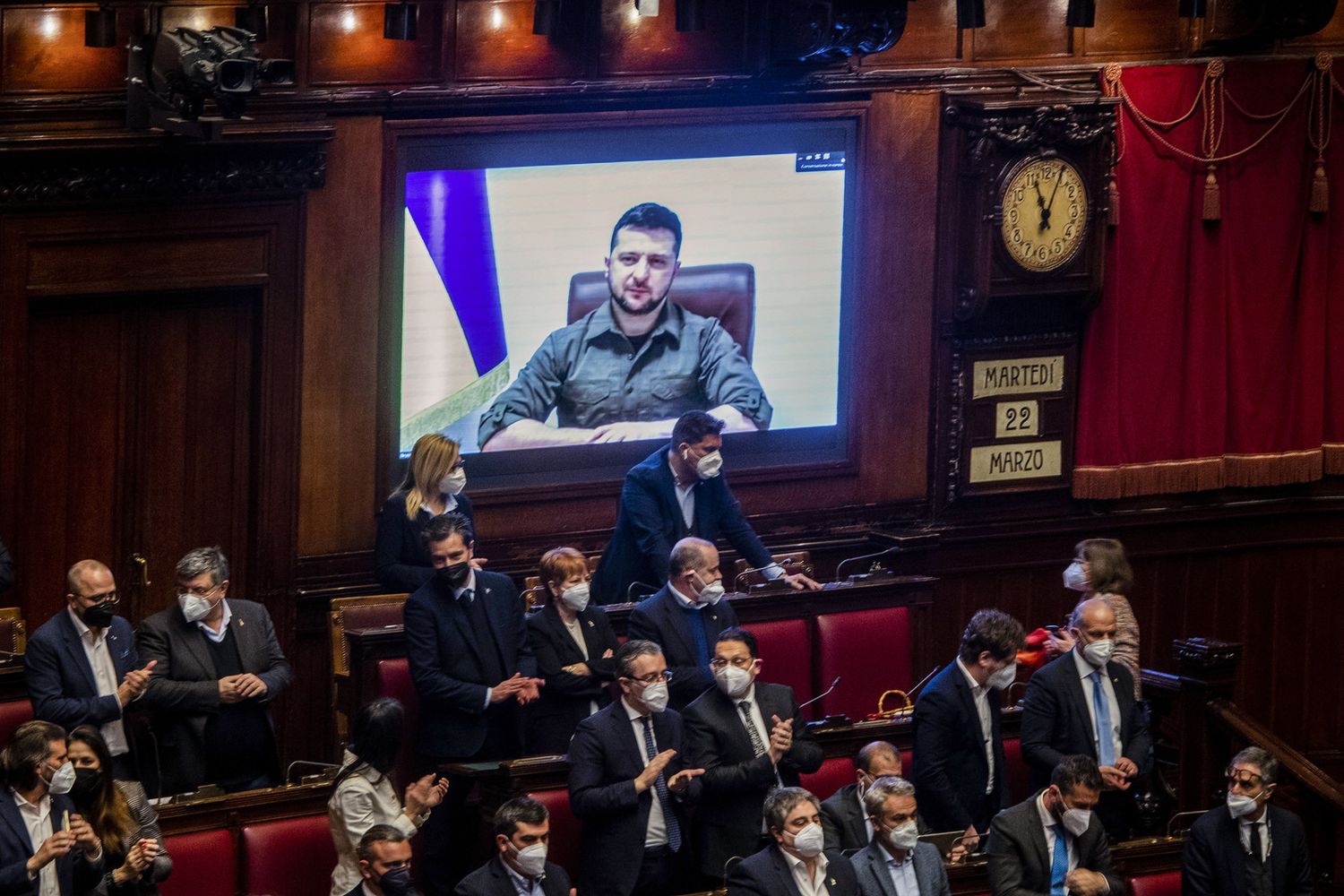 Zelensky interviene in Aula