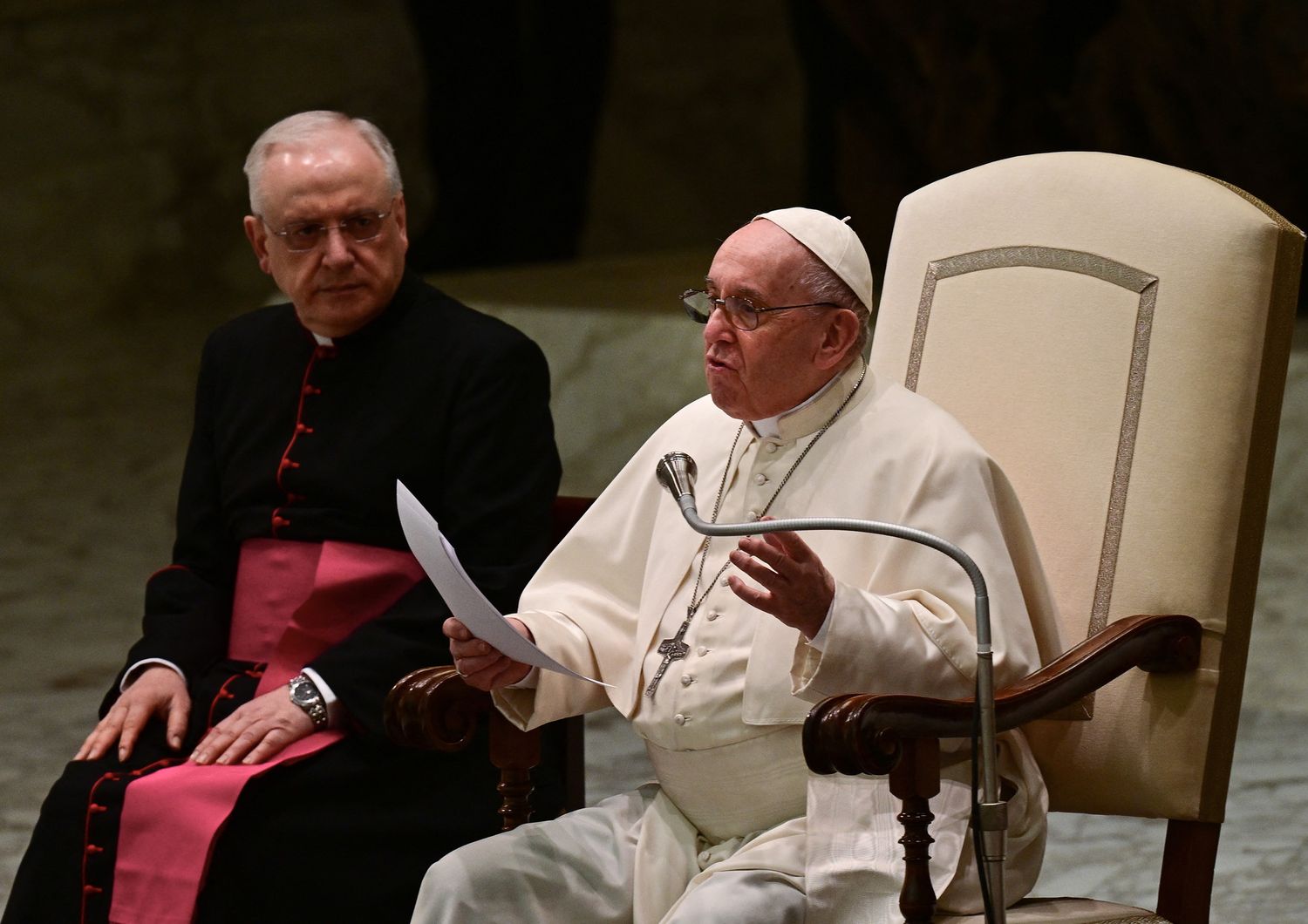 Papa Francesco nel corso dell'Udienza generale&nbsp;