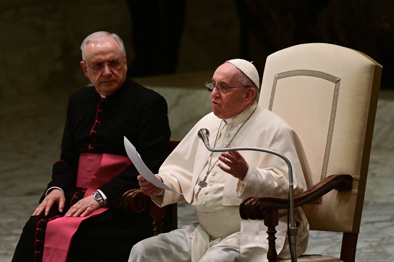 Papa Francesco nel corso dell'Udienza generale&nbsp;