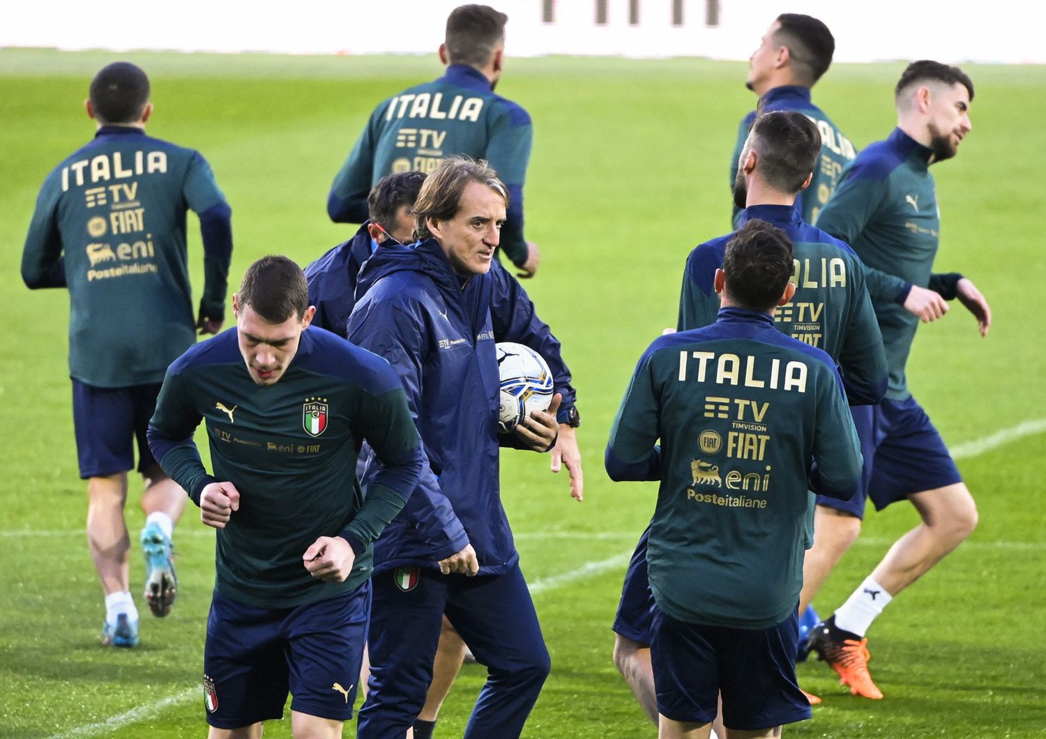 La Nazionale italiana di Mancini a Palermo