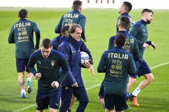 La Nazionale italiana di Mancini a Palermo