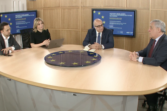 Brahim Maarad, Rita Lofano, Mario Sechi e Antonio Tajani