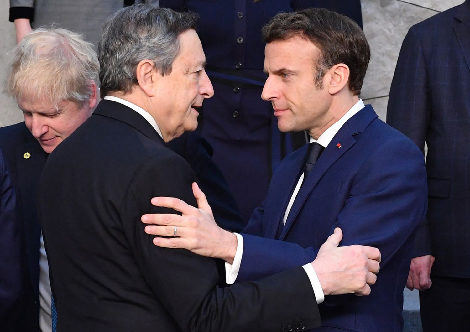 Mario Draghi, Emmanuel Macron