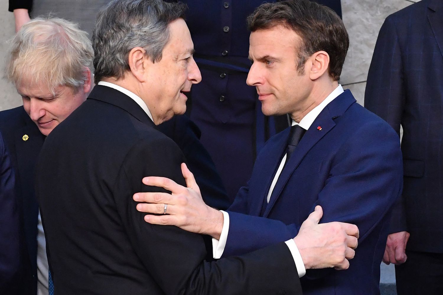 Mario Draghi, Emmanuel Macron