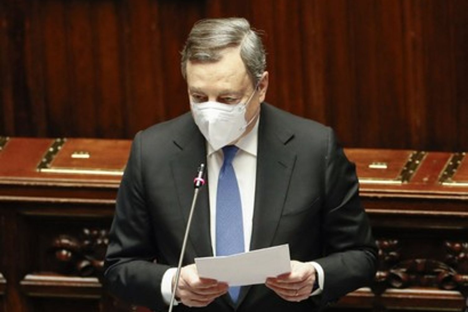 Mario Draghi alla Camera