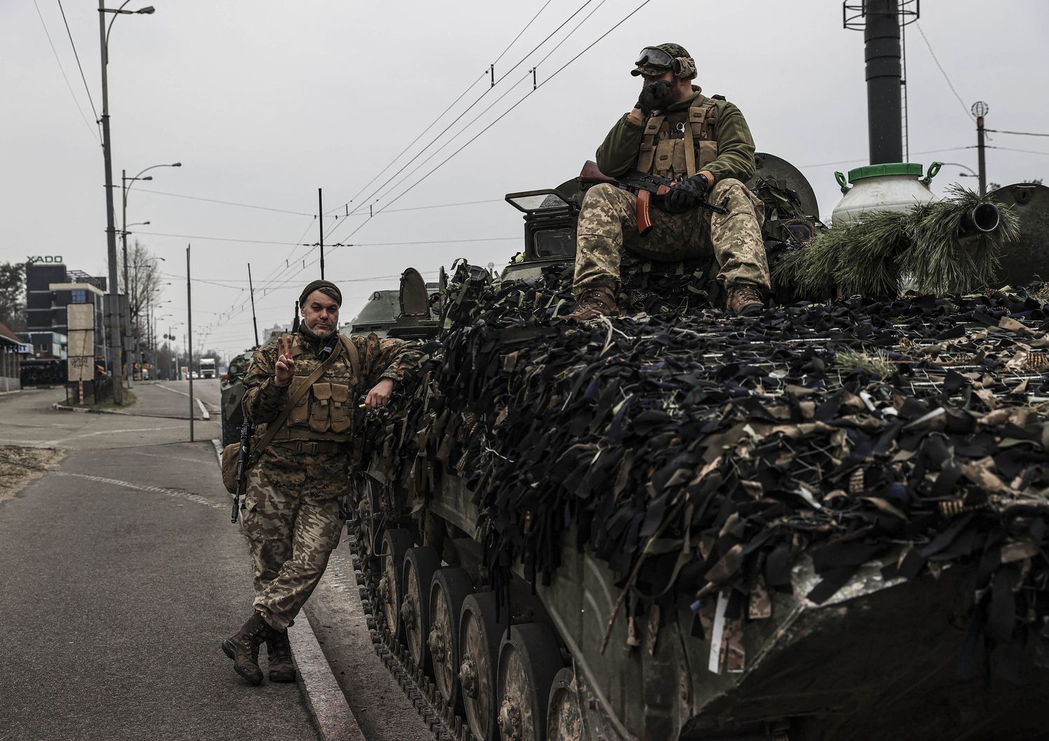 Miliatri ucraini a Kiev&nbsp;