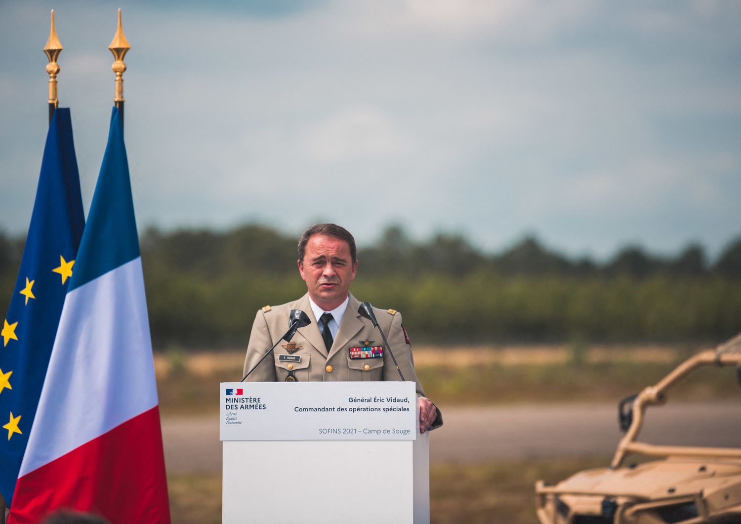 Il capo dell'intelligence militare francese, Eric Vidaud&nbsp;
