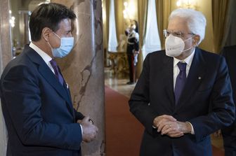 Giuseppe Conte e Sergio Mattarella