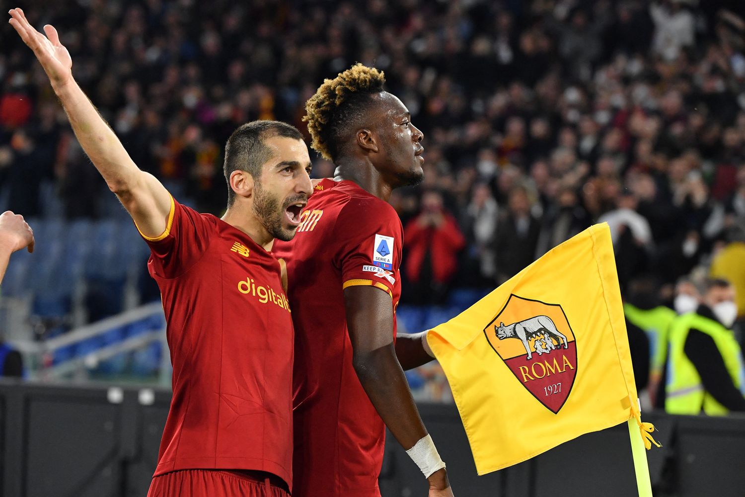 Roma, Mkhitaryan e Abraham
