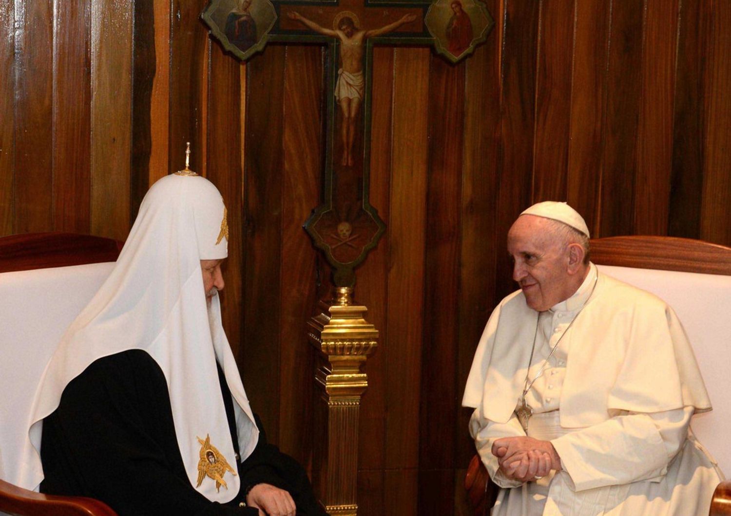 Papa Francesco e il Patriarca ortodosso russo Kirill a Cuba nel 2016