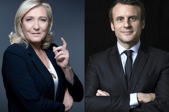 Marine Le Pen e Emmanuel Macron