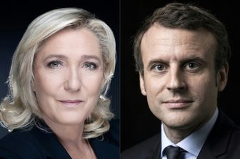 Marine Le Pen e Emmanuel Macron