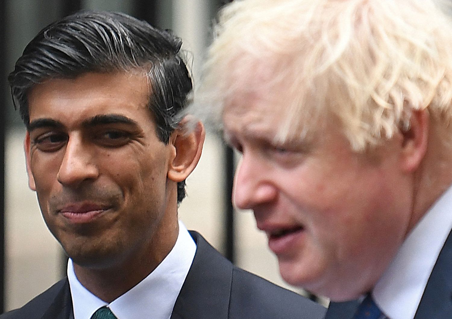 Il premier Boris Johnson con il Cancelliere dello Scacchiere&nbsp;Rishi Sunak