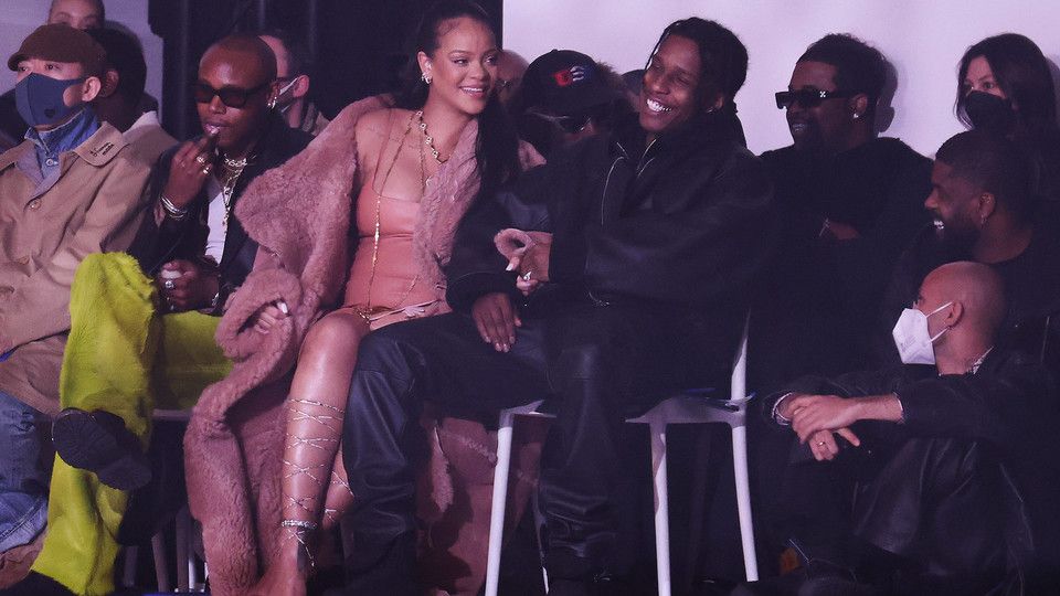 Rihanna alla Settimana della Moda di Parigi&nbsp;