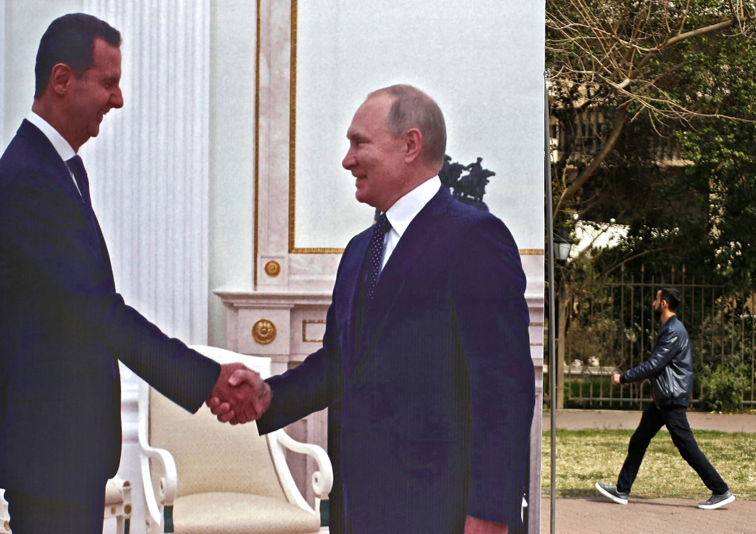L'incontro fra&nbsp;Bashar el Assad e Vladimir Putin a Damasco in marzo