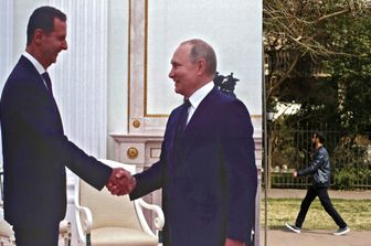 L'incontro fra&nbsp;Bashar el Assad e Vladimir Putin a Damasco in marzo