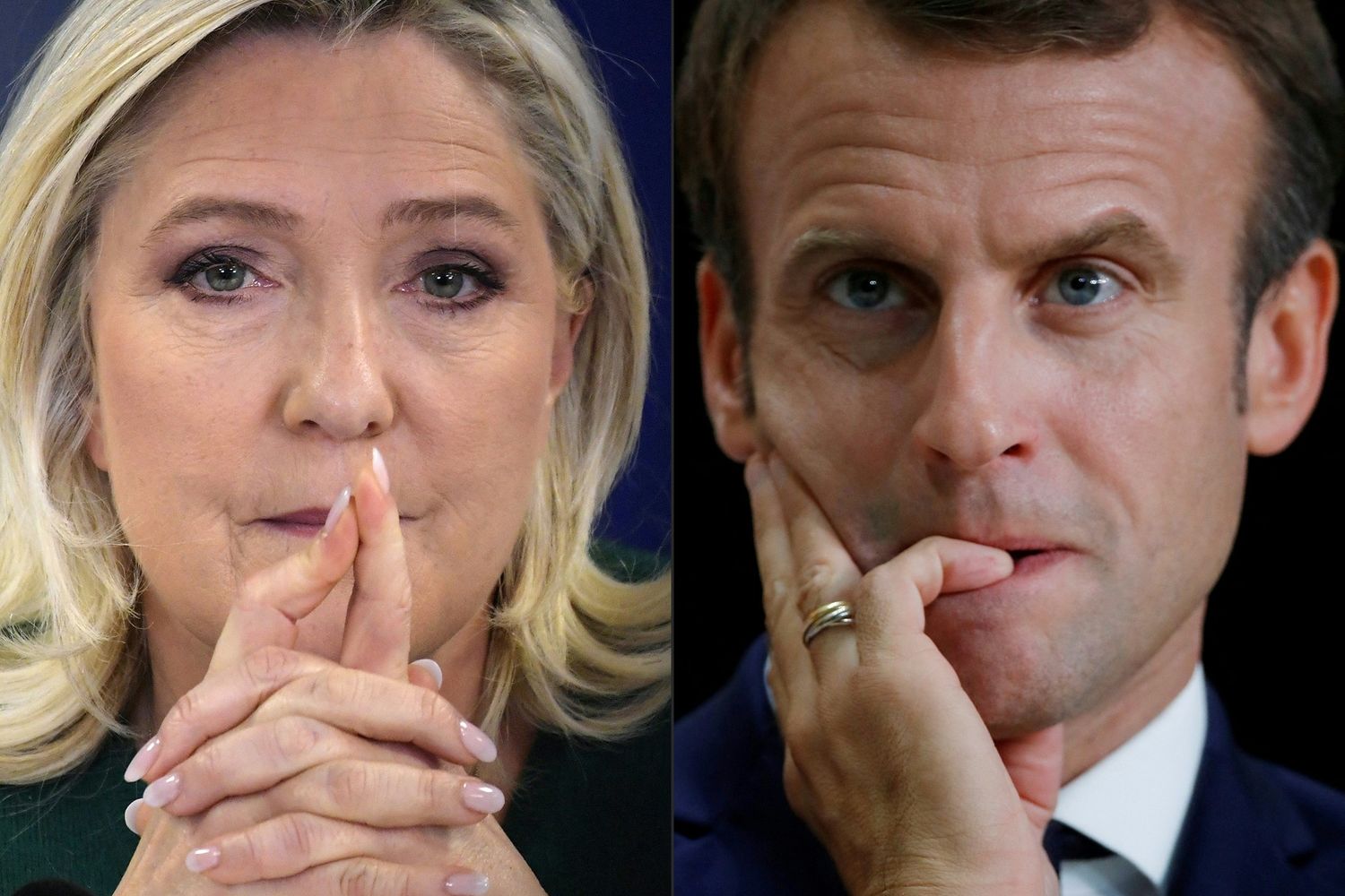 Le Pen, Macron