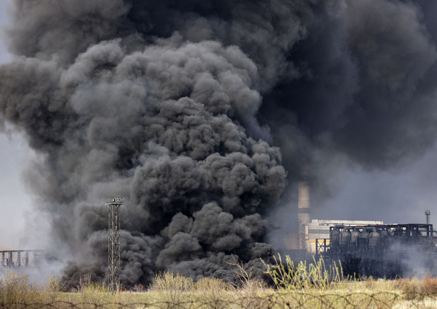 Bombardamenti nel Donbass