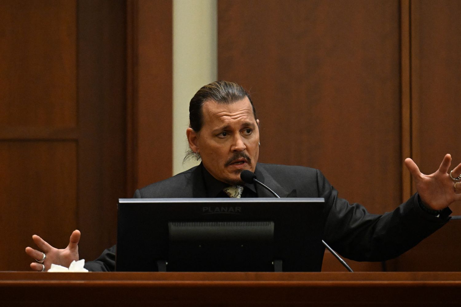 L'attore Johnny Depp in tribunale&nbsp;