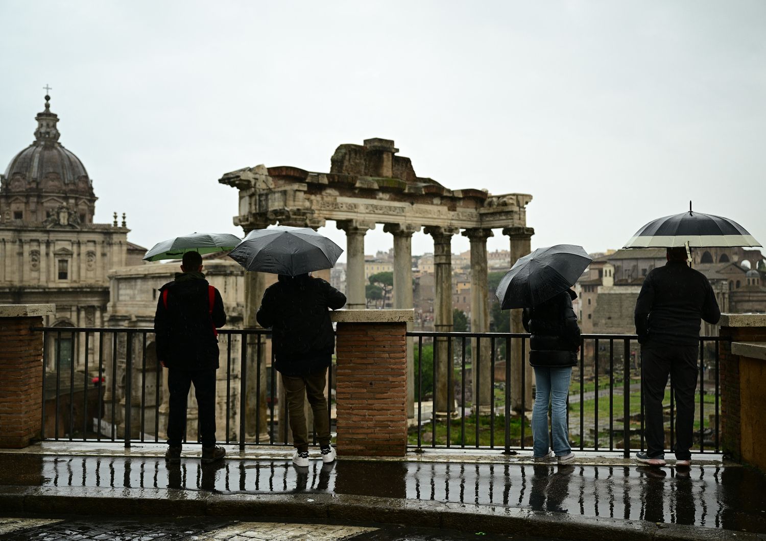 Pioggia a Roma&nbsp;