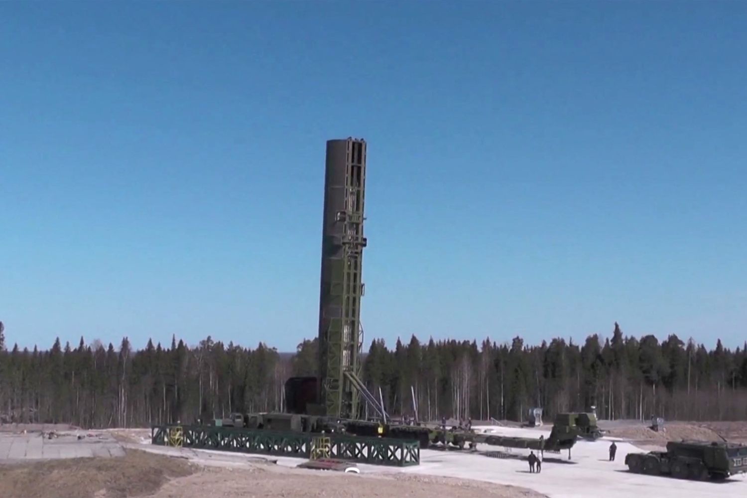 Il missile balistico Sarmat in una foto del 2018