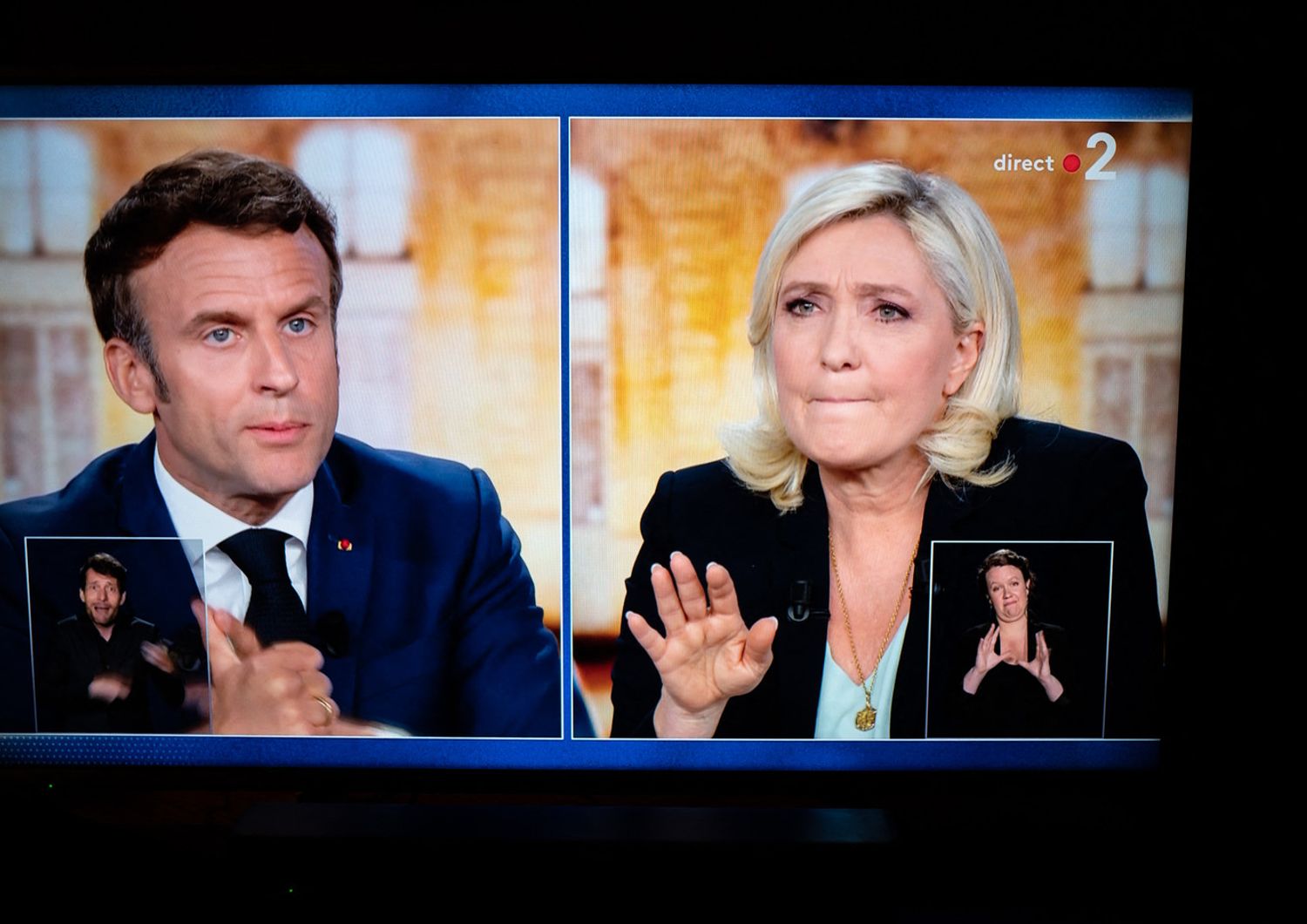 Il dibattito tv tra Macron e Le Pen