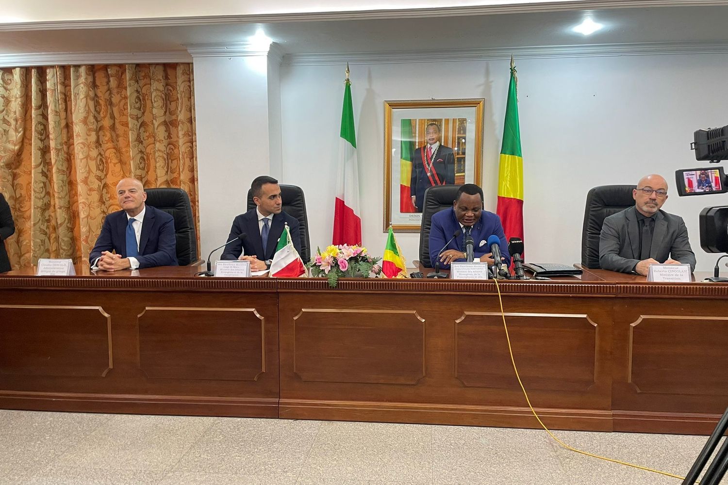 La delegazione italiana in Congo