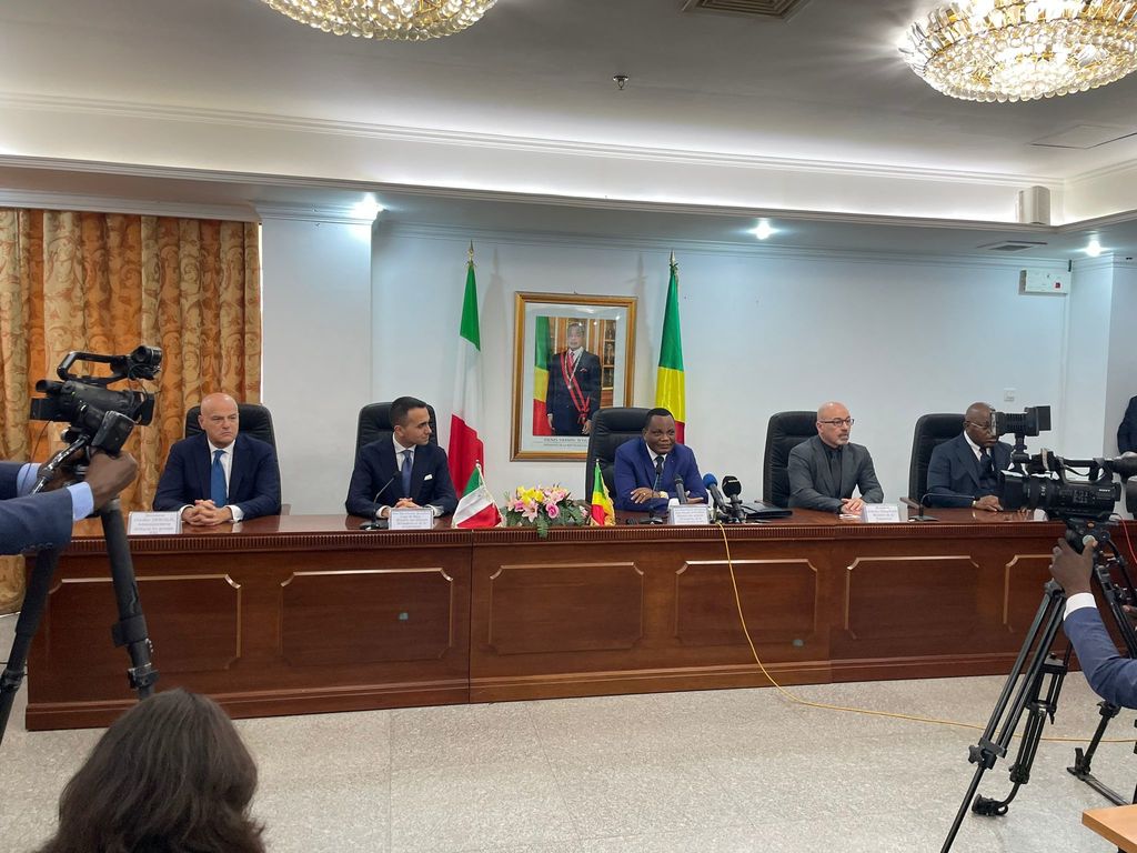 La delegazione italiana in Congo