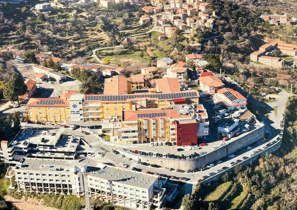 Una panoramica dell'ospedale 'Nostra Signora della Mercede' di Lanusei (Sardegna)