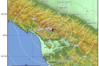Mappa del sisma all'Abetone&nbsp;