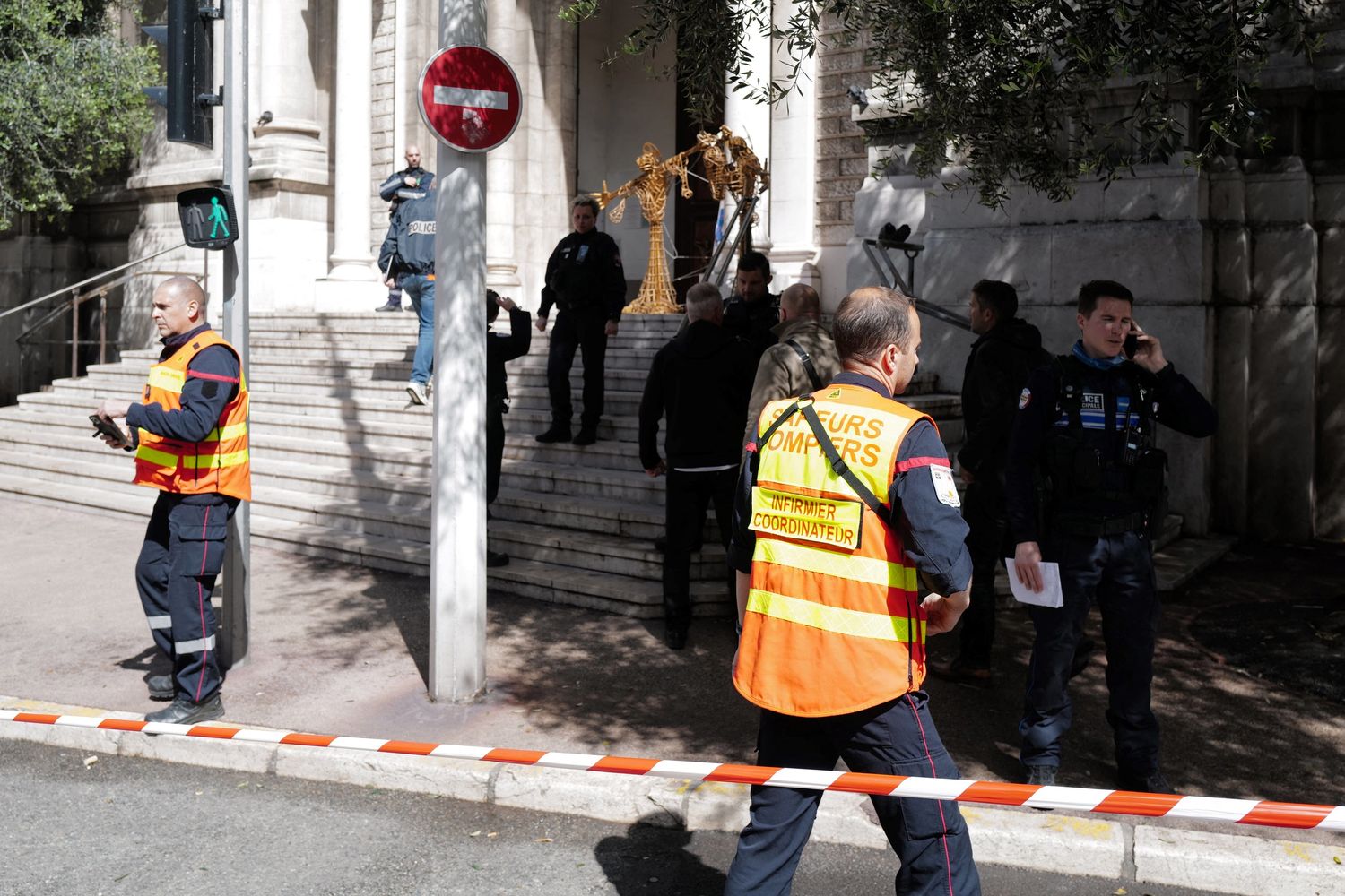 La chiesa di Nizza nella quale &egrave; stato accoltellato il sacerdote