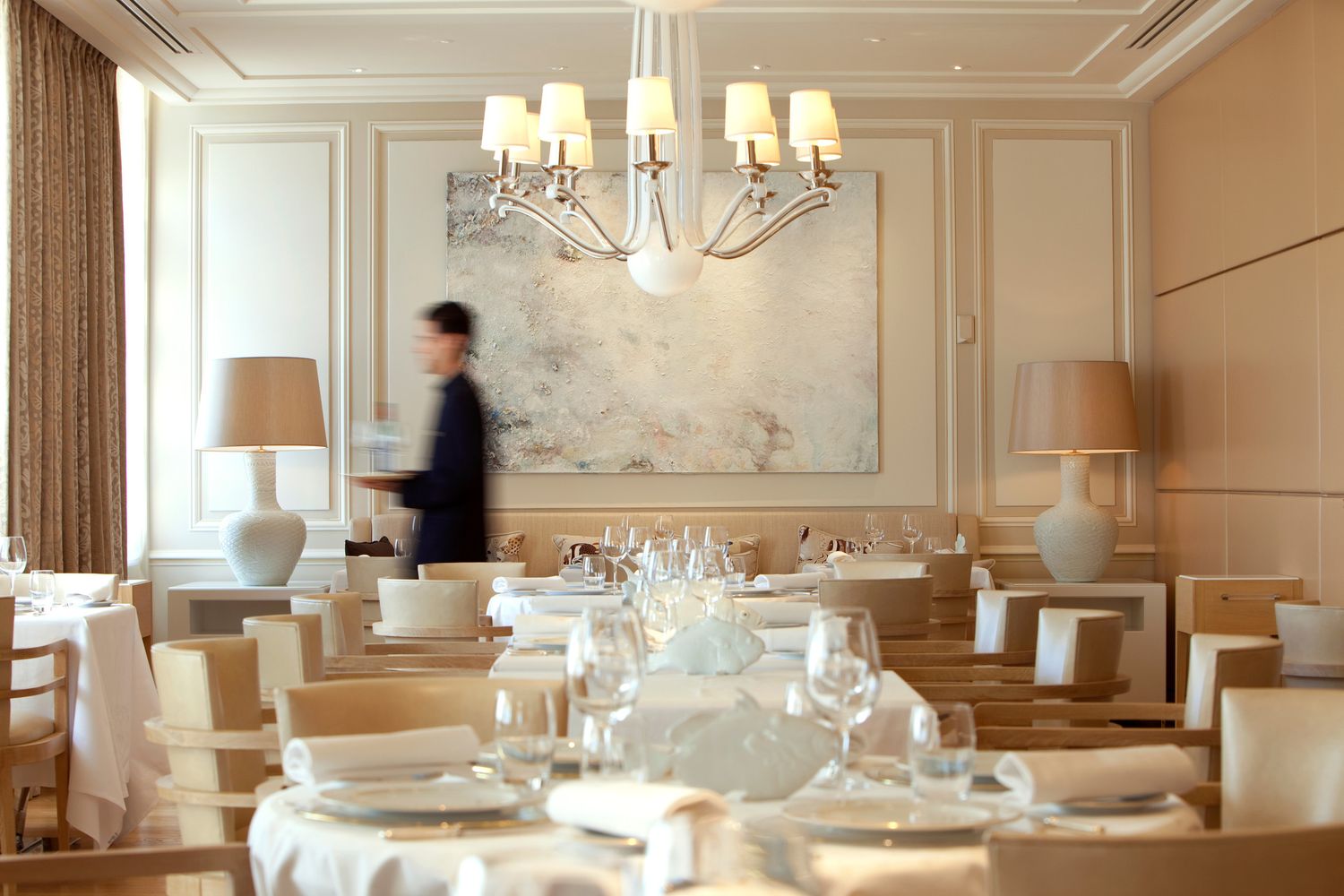 La sala da pranzo di un hotel