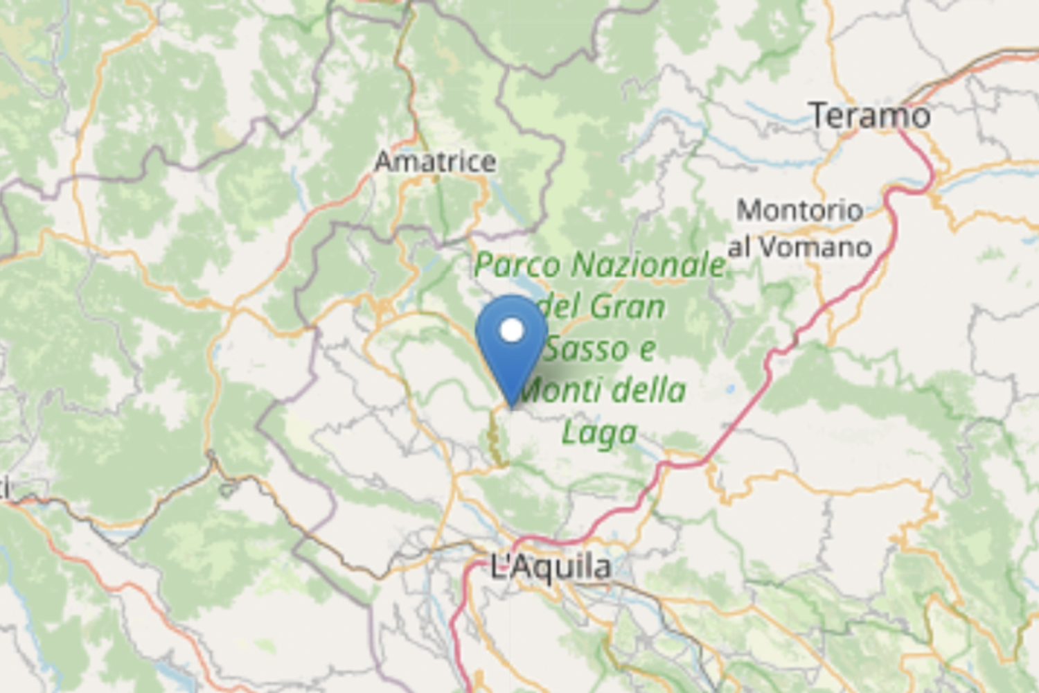 Il sisma avvertito a Pizzoli