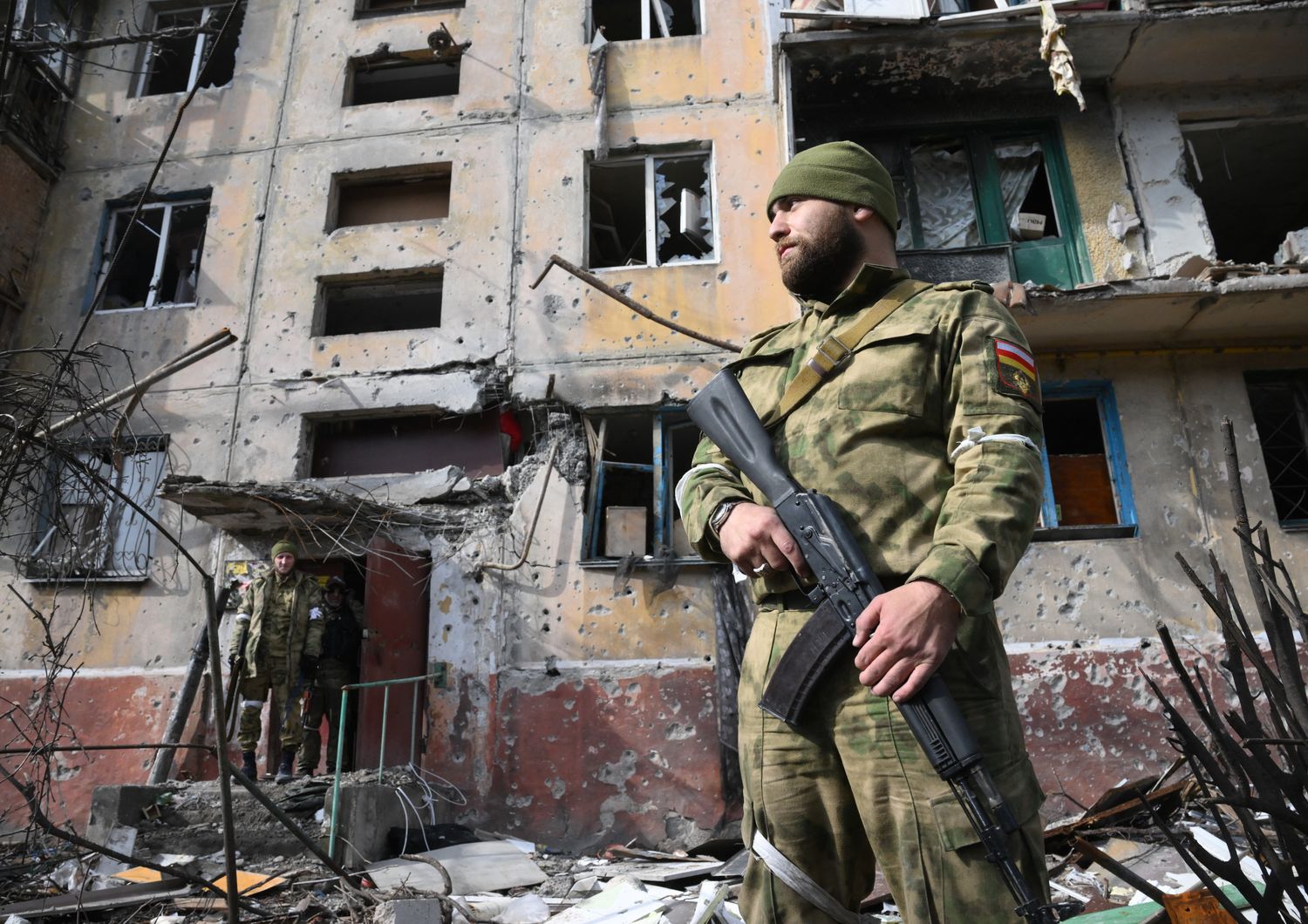 Un soldato a Donetsk